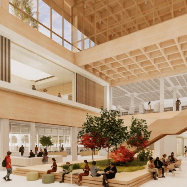 Rending of the first floor of Lincoln's Central Library