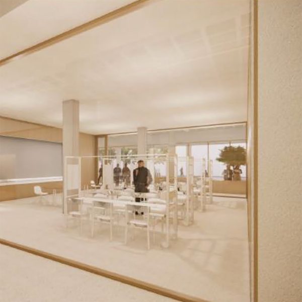 Rendering of Lincoln's Central Library's makerspace