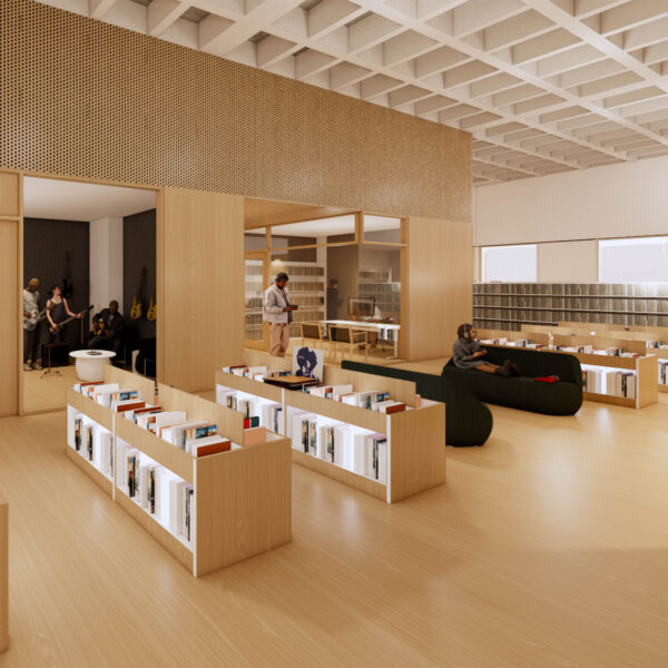 Rendering of Central Library's Digital Labs